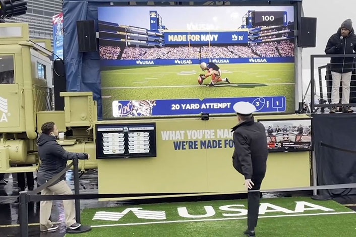 Video Spirit Booth Gaming Wall Army Navy Game