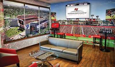 vr view of bucaneers box lounge